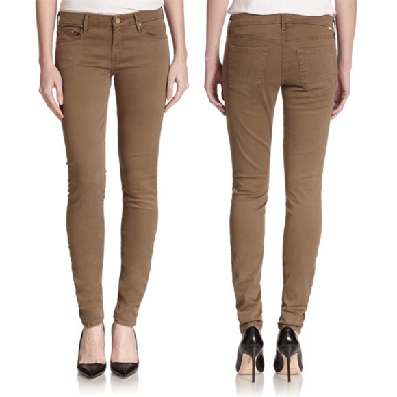 MOTHER Denim - Mother The Looker Pop Skinny Jeans Dye Clay